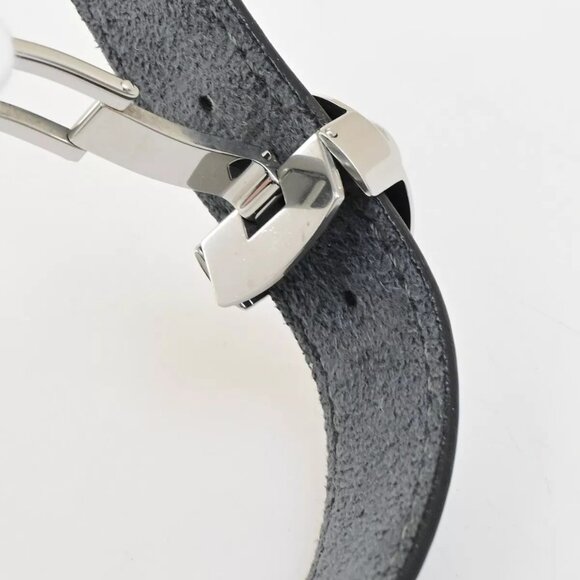 LOUIS VUITTON Good Luck Bracelet Bangle Monogram Leather Black - Picture 2 of 11